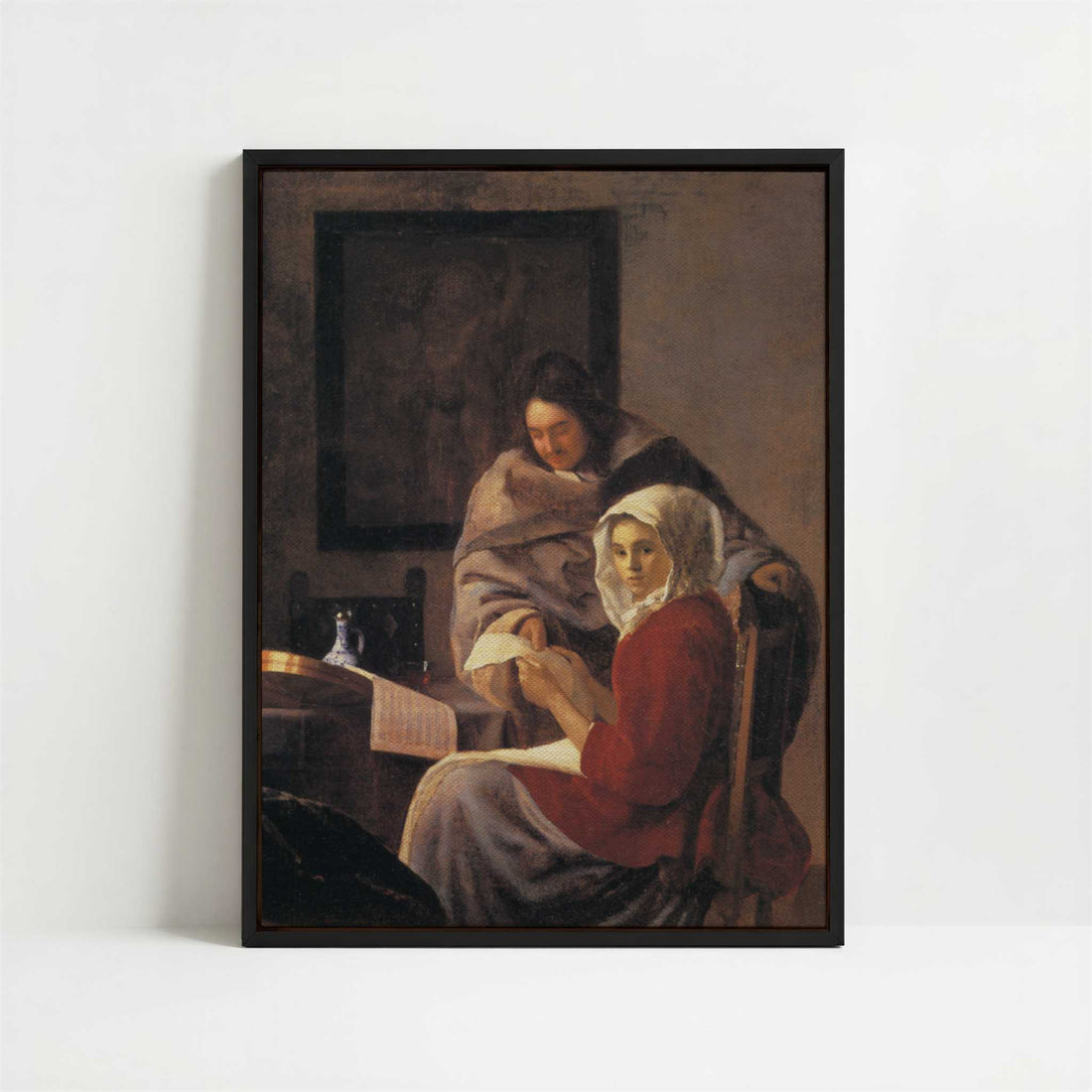 Framed Canvas - Framed canvas in black frame
