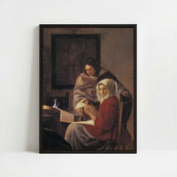 Framed Canvas - Framed canvas in black frame