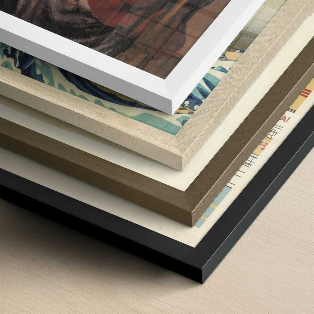 Girl Interrupted at Her Music (1660-61) by Johannes Vermeer – Art Print - Close-up detail of the different frames