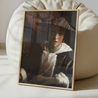Girl with a Flute (c.1665) by Johannes Vermeer – Art Print - Interior inspiration