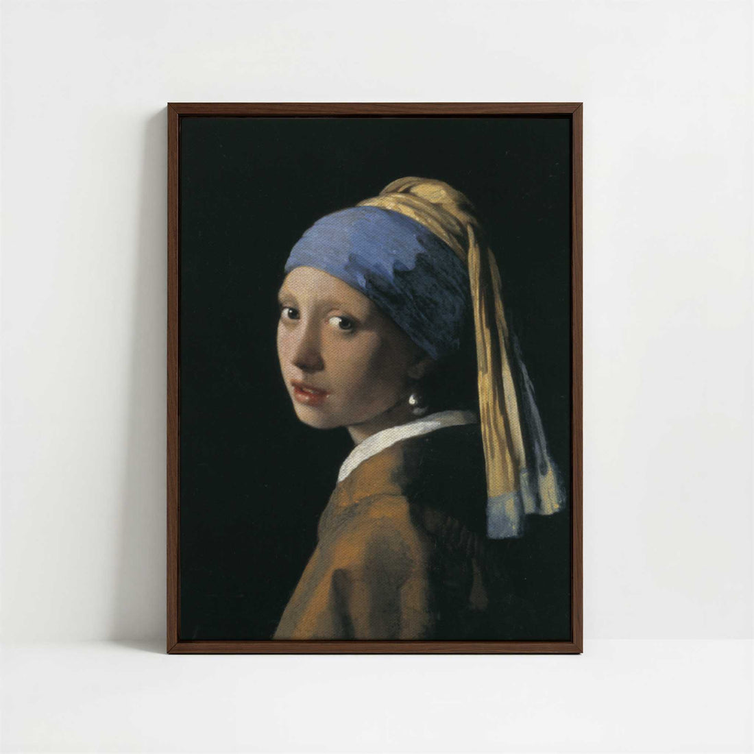 Framed Canvas - Framed canvas in dark wood color frame