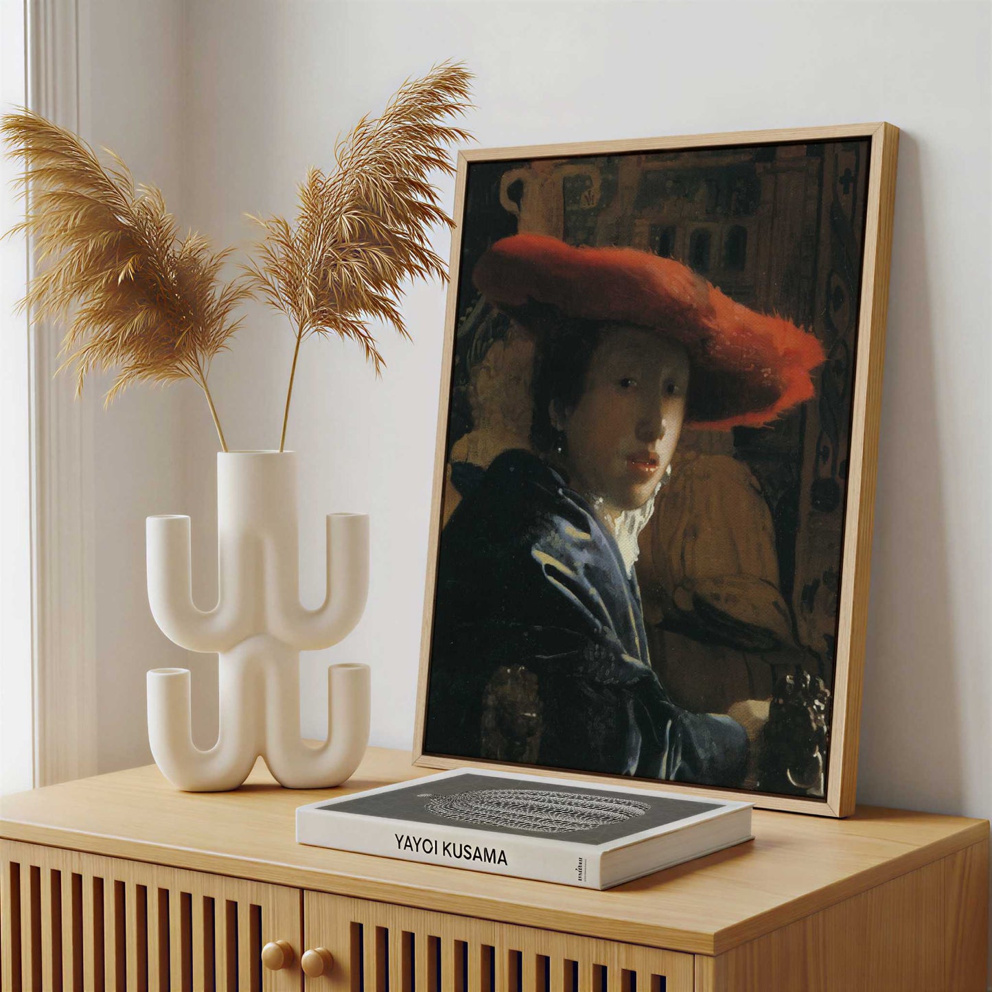 Framed Canvas - Framed canvas in a stylish interior setting