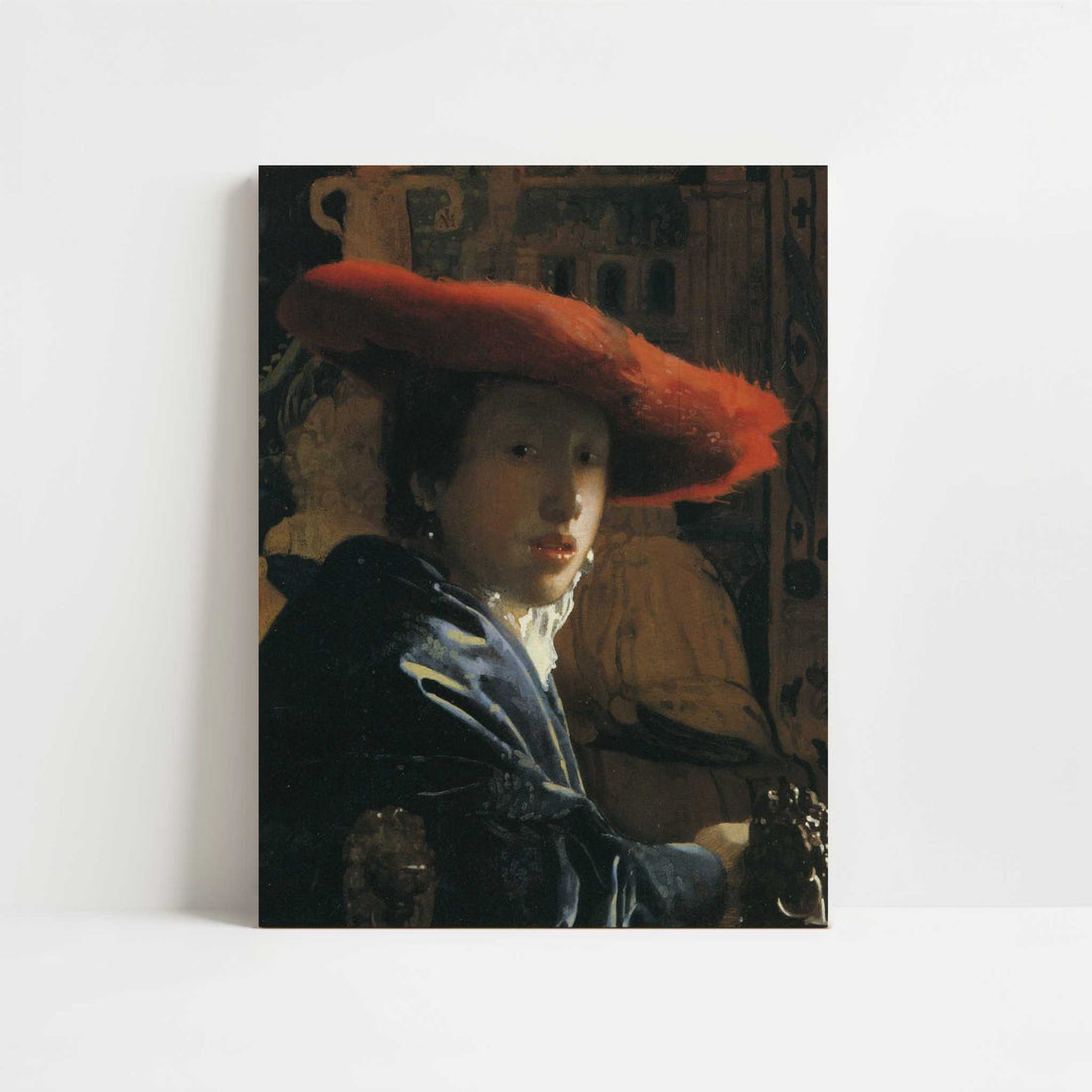 Girl with the Red Hat (1665-66) by Johannes Vermeer – Art Print - Unframed art print
