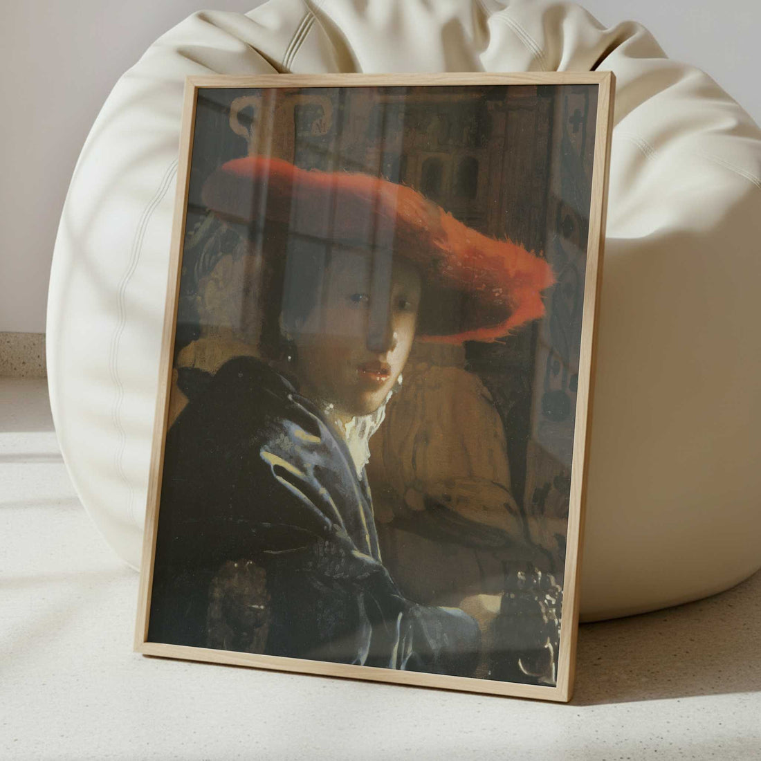 Girl with the Red Hat (1665-66) by Johannes Vermeer – Art Print - Interior inspiration