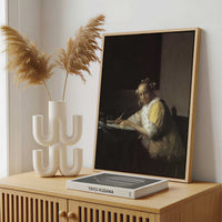 Framed Canvas - Framed canvas in a stylish interior setting