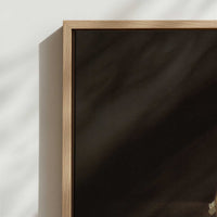 Framed Canvas - Close-up detail and texture of the framed canvas