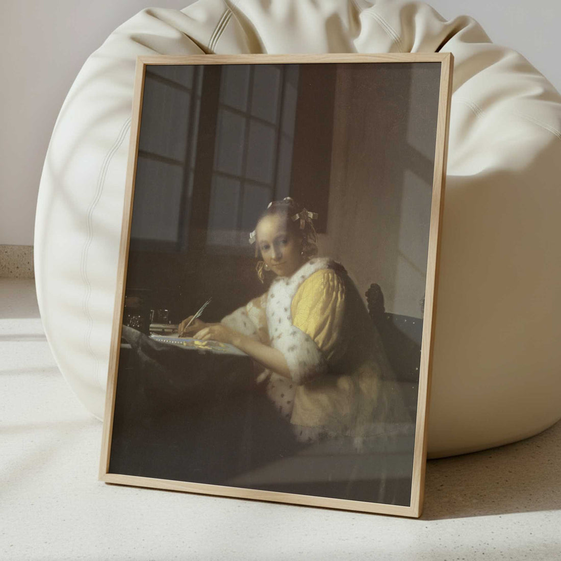 Lady Writing (1665-66) by Johannes Vermeer – Art Print - Interior inspiration