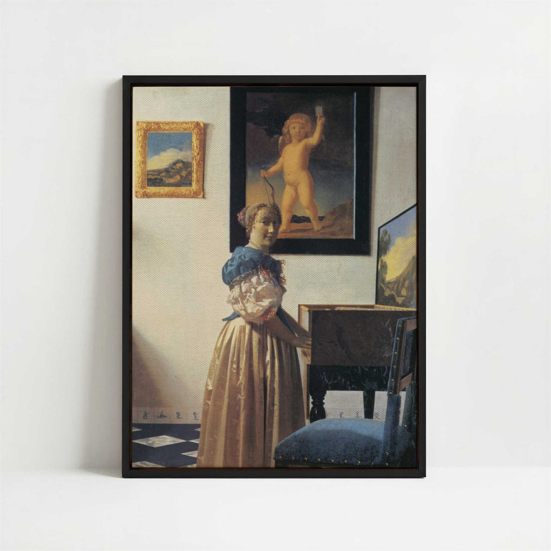 Framed Canvas - Framed canvas in black frame
