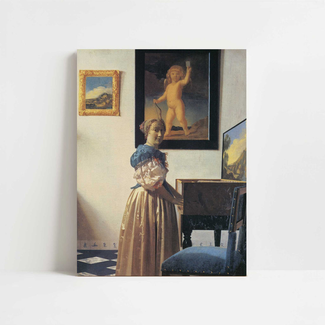 Lady at a Virginal (1672) by Johannes Vermeer – Art Print - Unframed art print