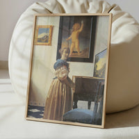 Lady at a Virginal (1672) by Johannes Vermeer – Art Print - Interior inspiration