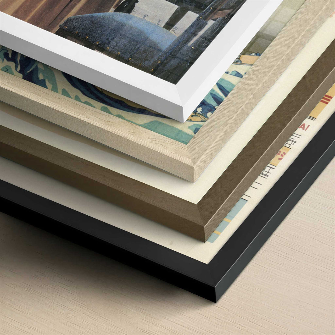 Lady at a Virginal (1672) by Johannes Vermeer – Art Print - Close-up detail of the different frames