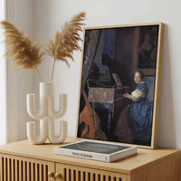 Framed Canvas - Framed canvas in a stylish interior setting