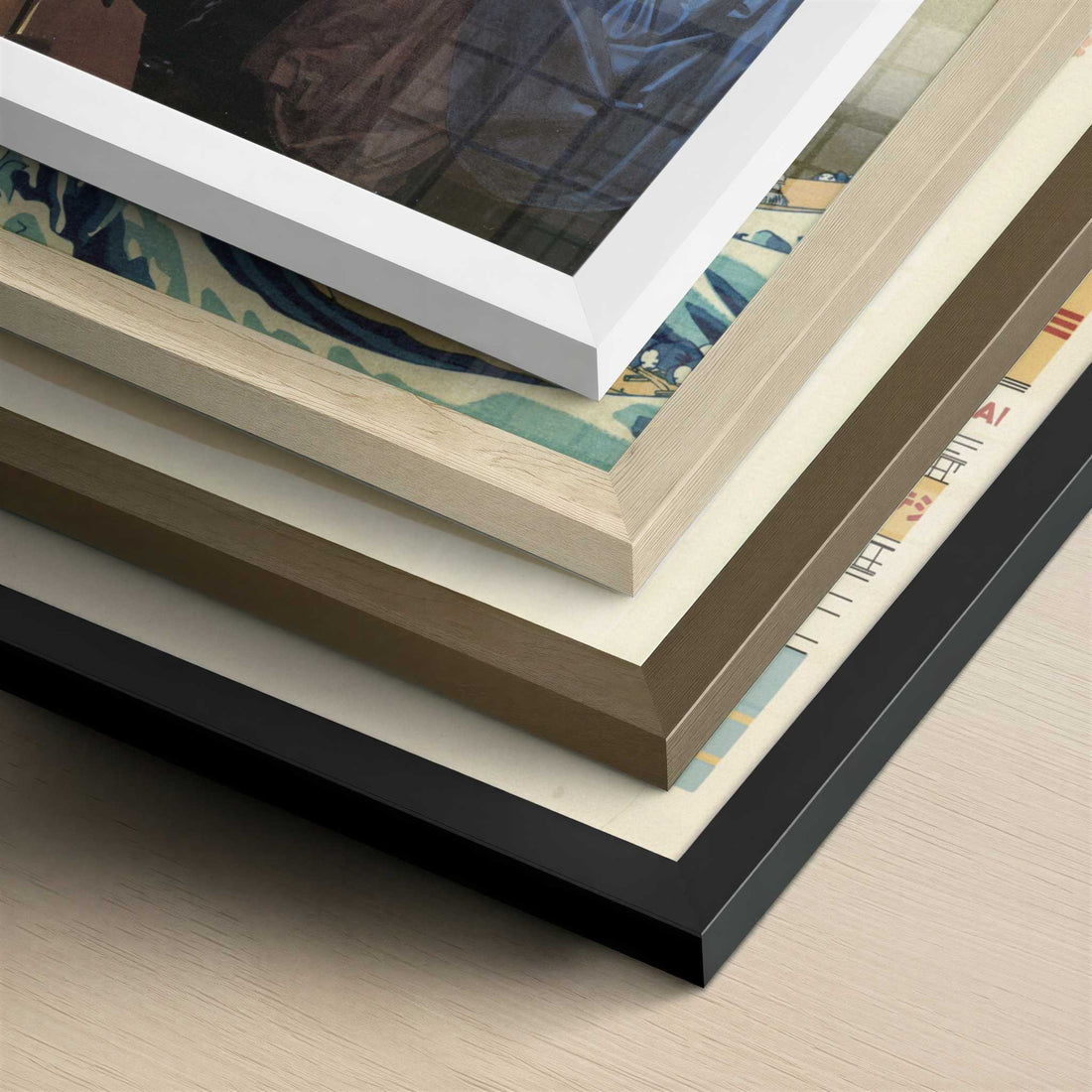 Lady Seated at the Virginal (1675) by Johannes Vermeer – Art Print - Close-up detail of the different frames