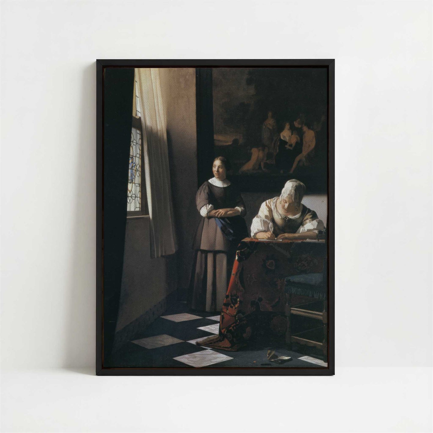 Framed Canvas - Framed canvas in black frame
