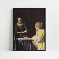 Framed Canvas - Framed canvas in black frame