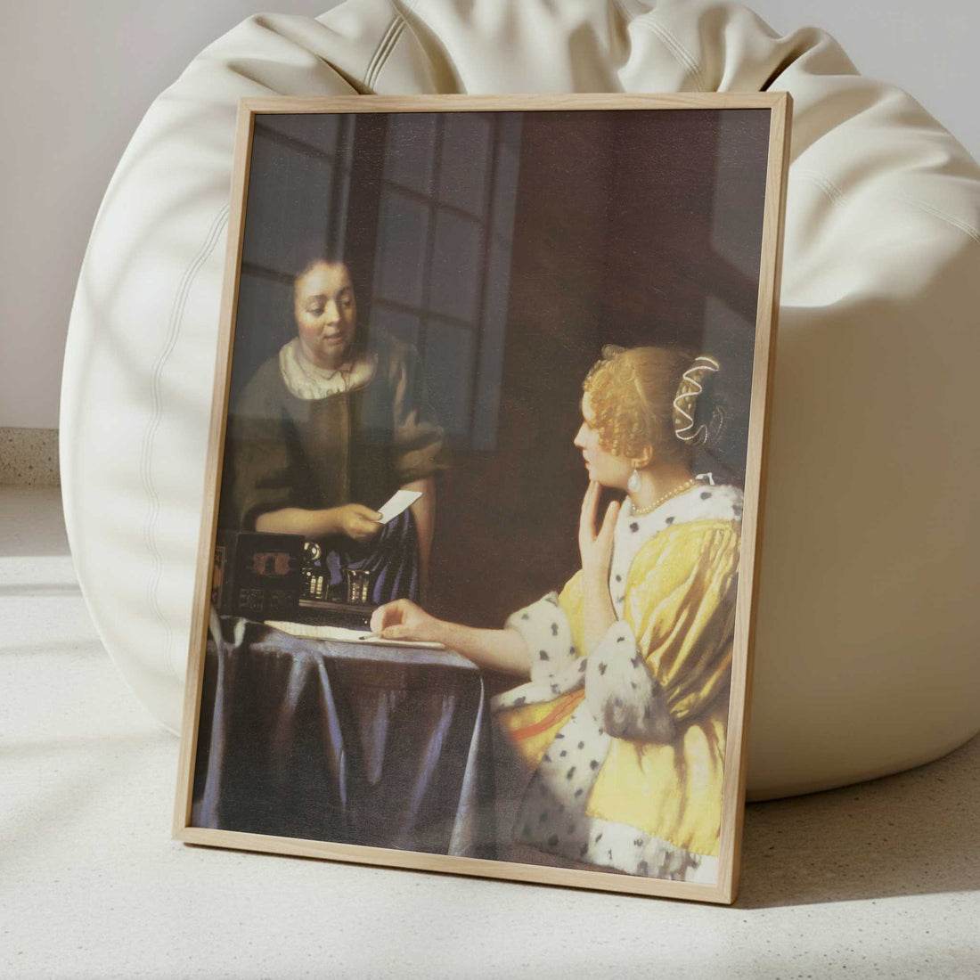 Mistress & Maid (1667–68) by Johannes Vermeer – Art Print - Interior inspiration