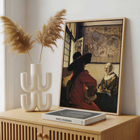 Framed Canvas - Framed canvas in a stylish interior setting