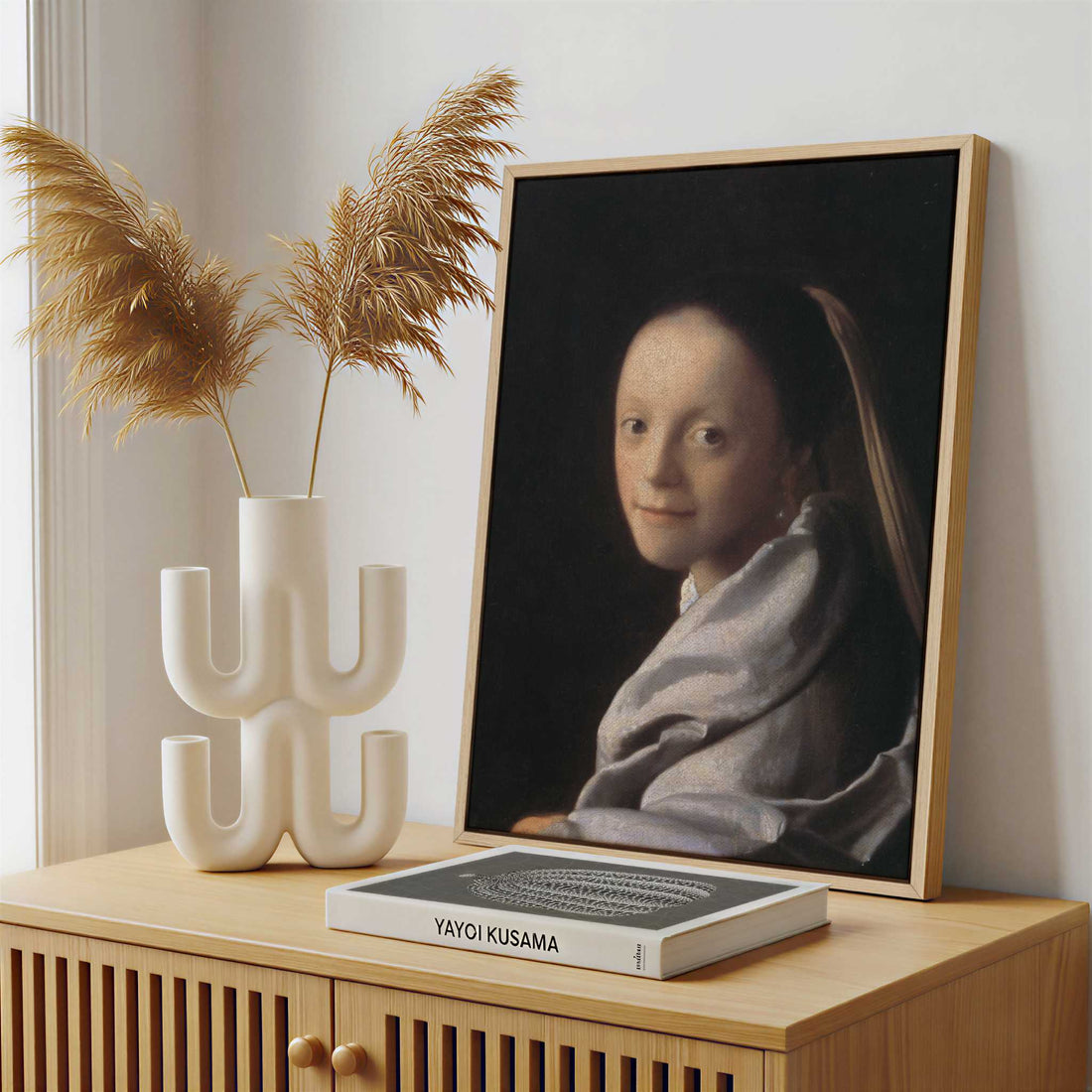 Framed Canvas - Framed canvas in a stylish interior setting