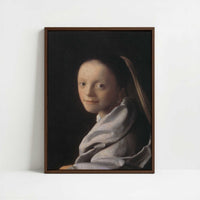 Framed Canvas - Framed canvas in dark wood color frame