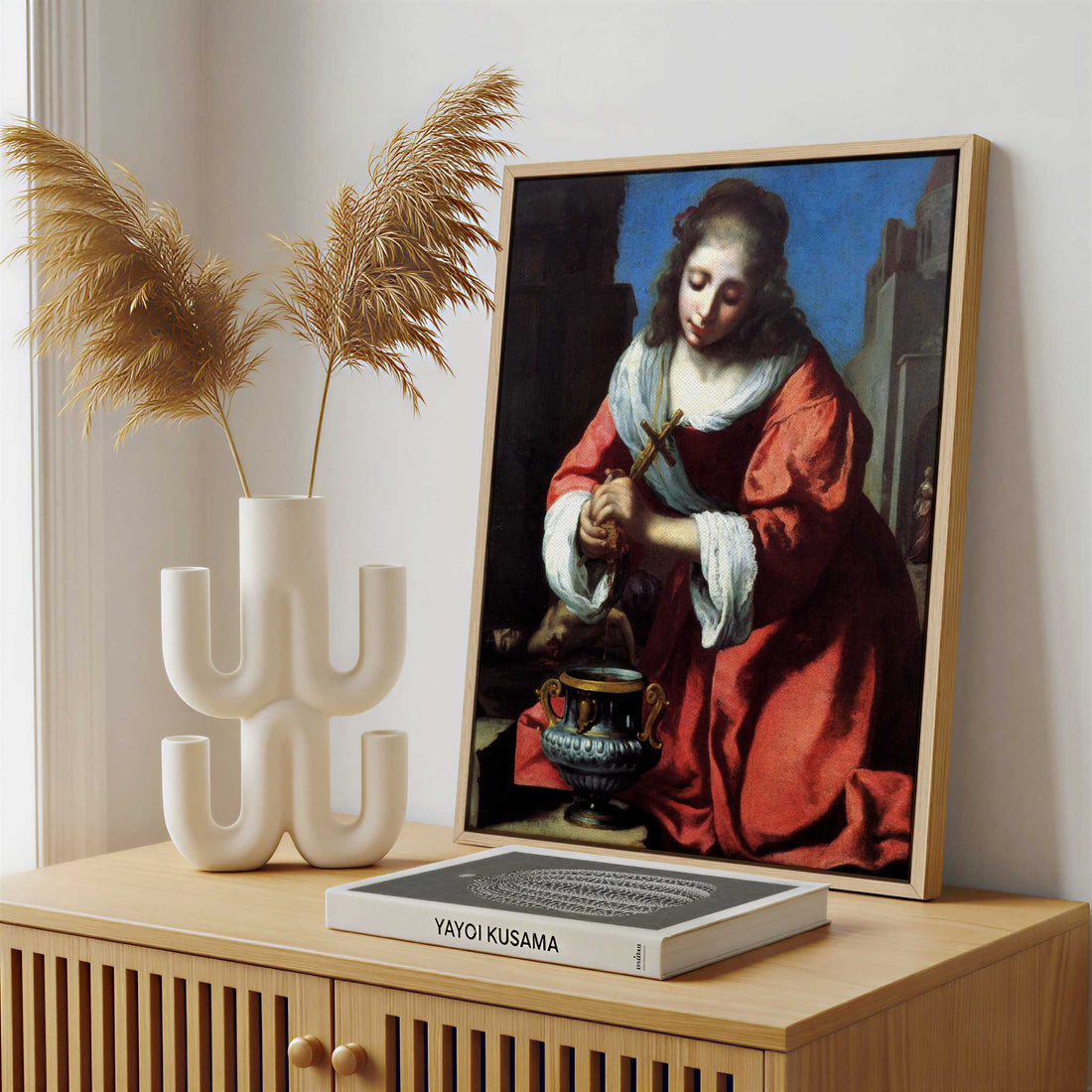 Framed Canvas - Framed canvas in a stylish interior setting