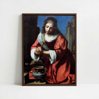Framed Canvas - Framed canvas in dark wood color frame