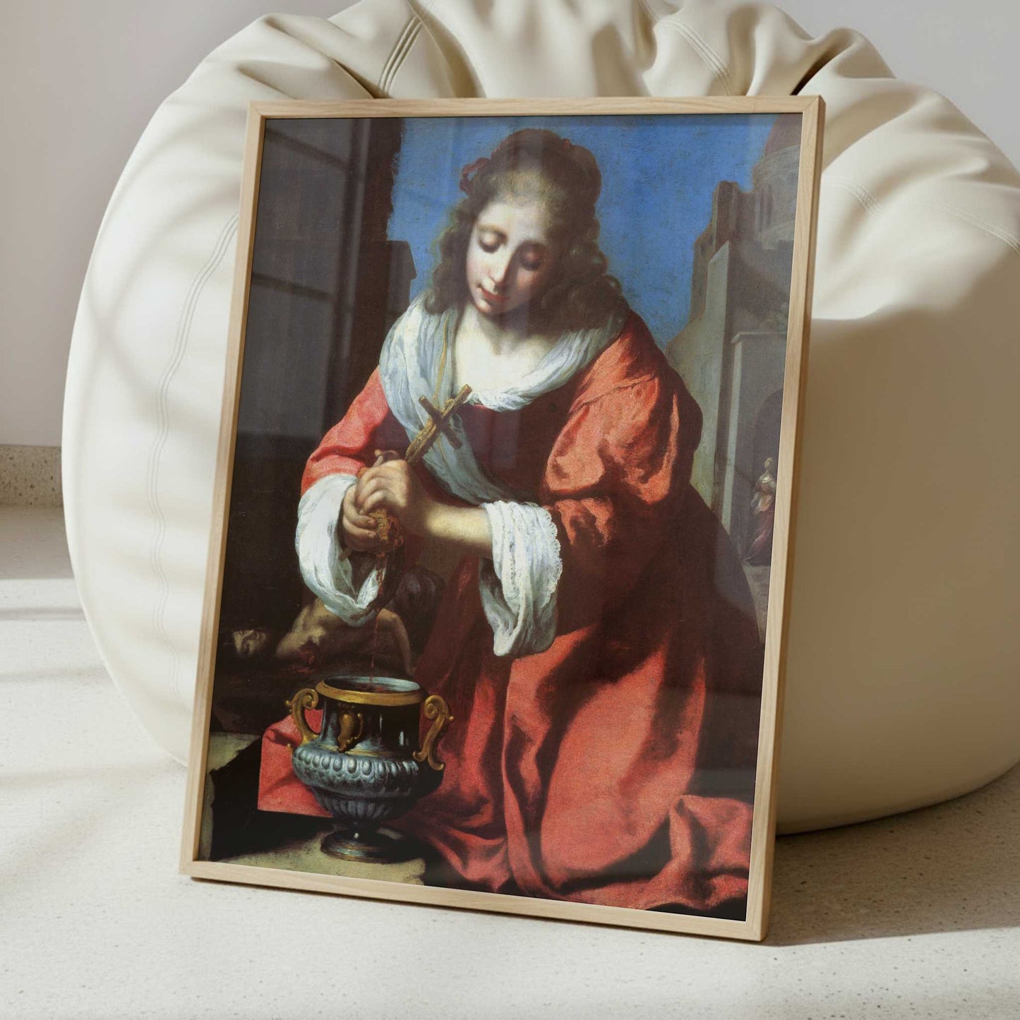Saint Praxedis (1655) by Johannes Vermeer – Art Print - Interior inspiration