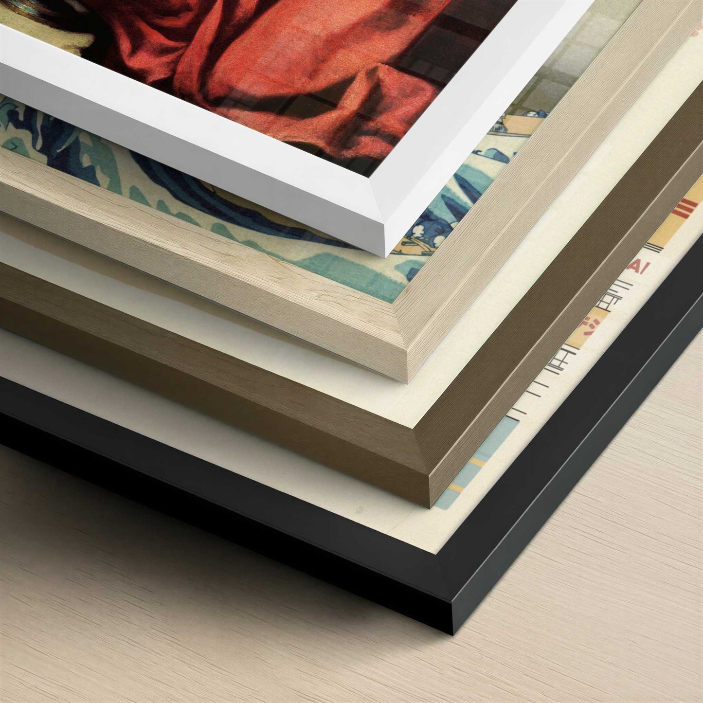 Saint Praxedis (1655) by Johannes Vermeer – Art Print - Close-up detail of the different frames