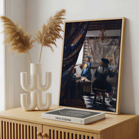 Framed Canvas - Framed canvas in a stylish interior setting