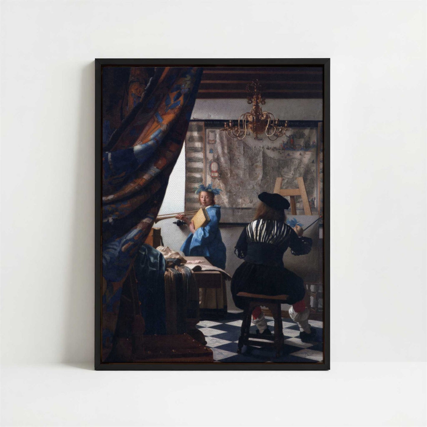Framed Canvas - Framed canvas in black frame