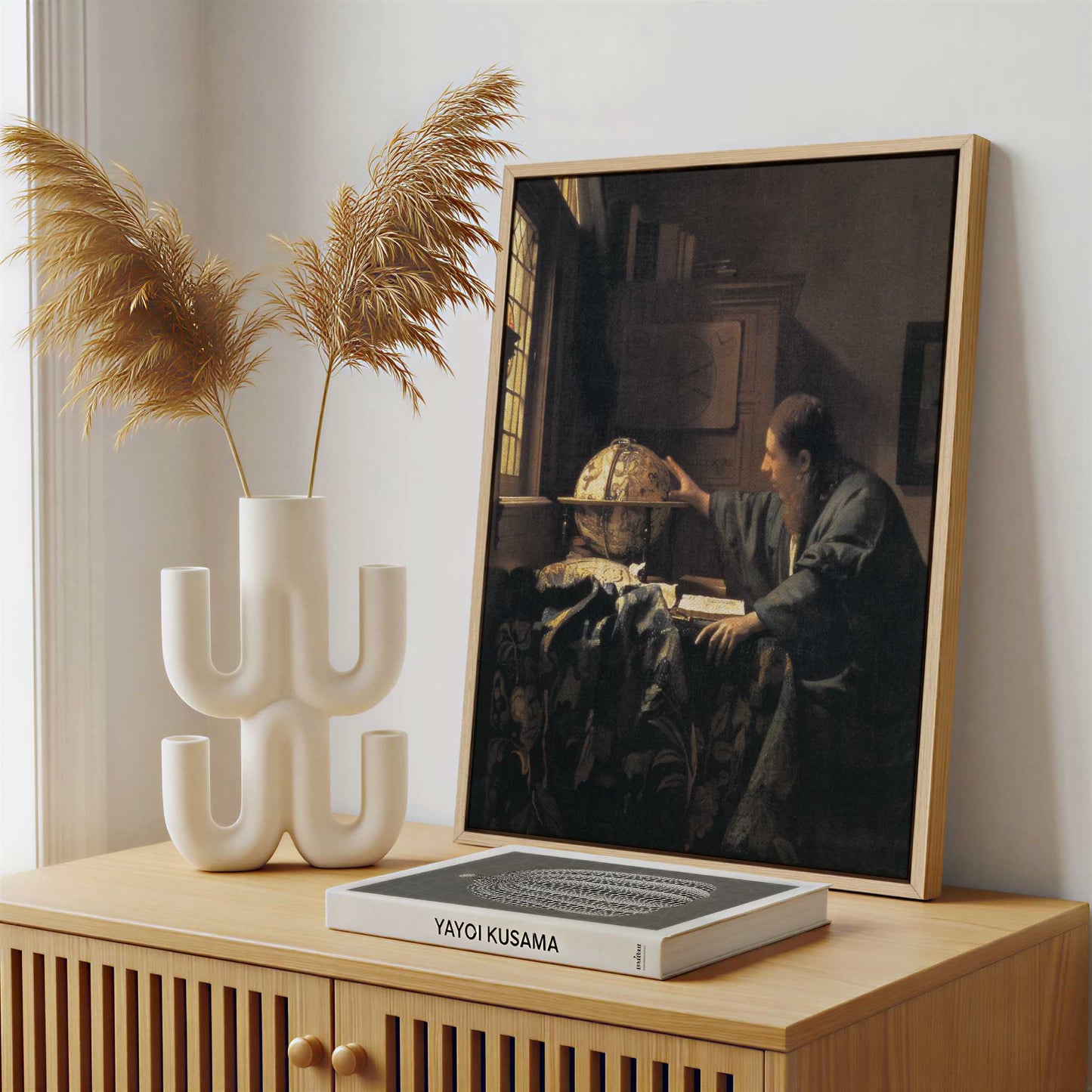Framed Canvas - Framed canvas in a stylish interior setting