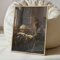 The Astronomer (1668) by Johannes Vermeer – Art Print - Interior inspiration