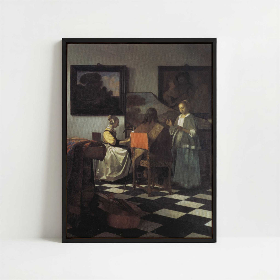 Framed Canvas - Framed canvas in black frame