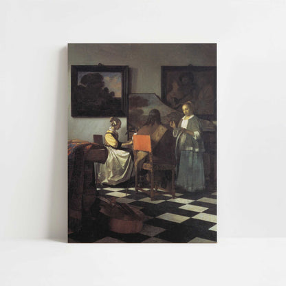 The Concert (1665-66) by Johannes Vermeer – Art Print - Unframed art print
