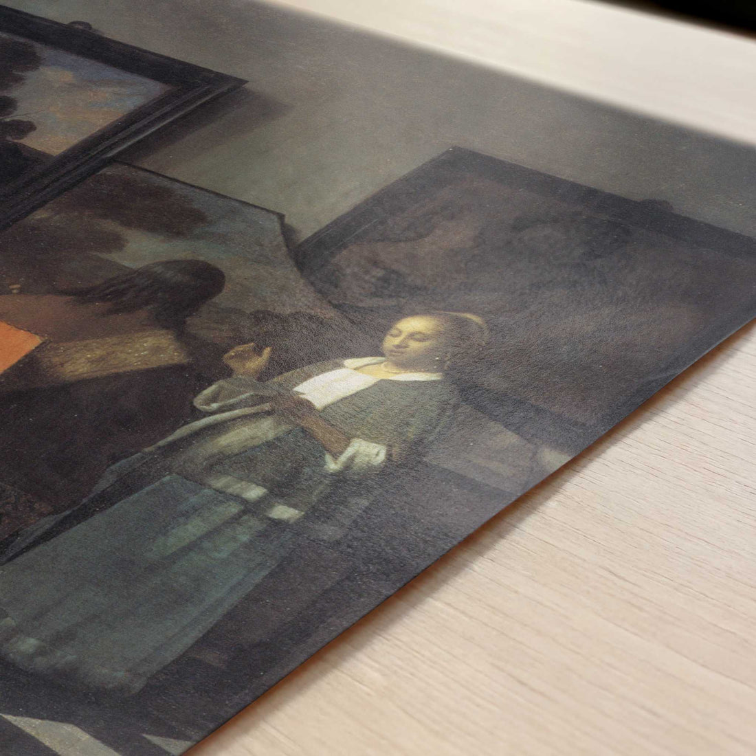 The Concert (1665-66) by Johannes Vermeer – Art Print - Close-up detail of the art print