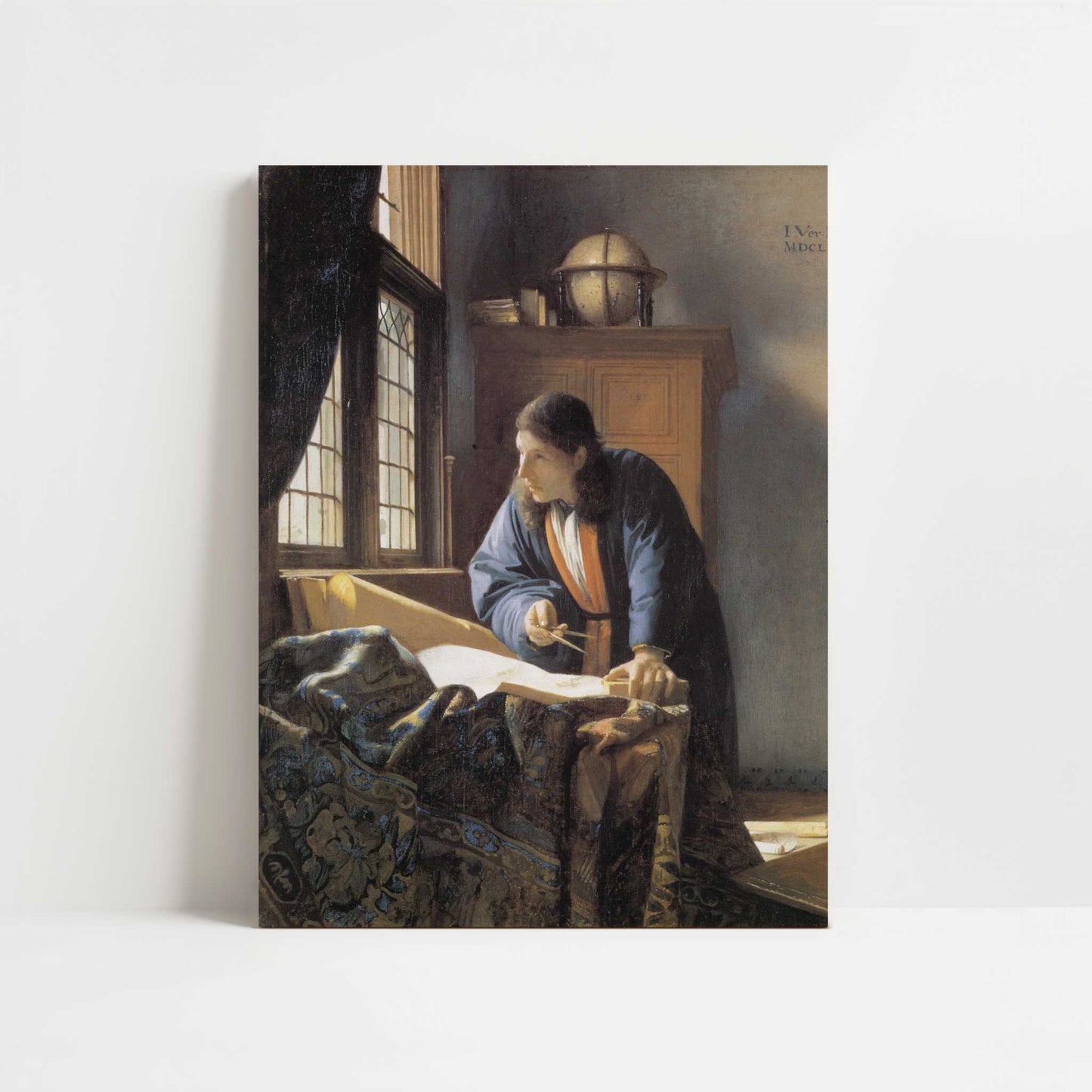 The Geographer (1668-69) by Johannes Vermeer – Art Print - Unframed art print
