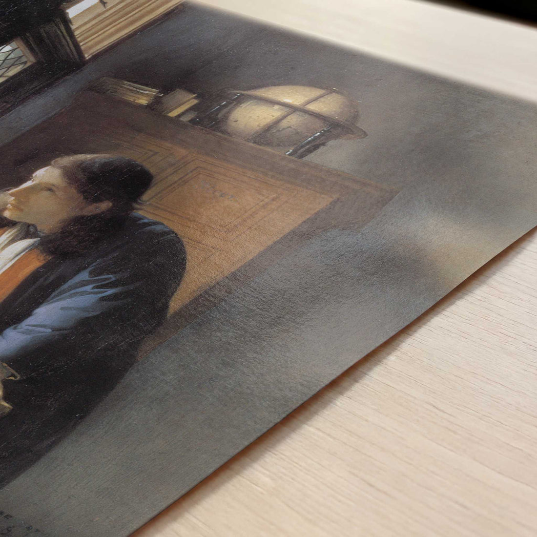 The Geographer (1668-69) by Johannes Vermeer – Art Print - Close-up detail of the art print