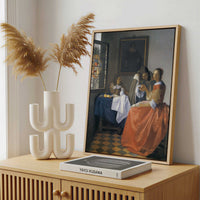 Framed Canvas - Framed canvas in a stylish interior setting