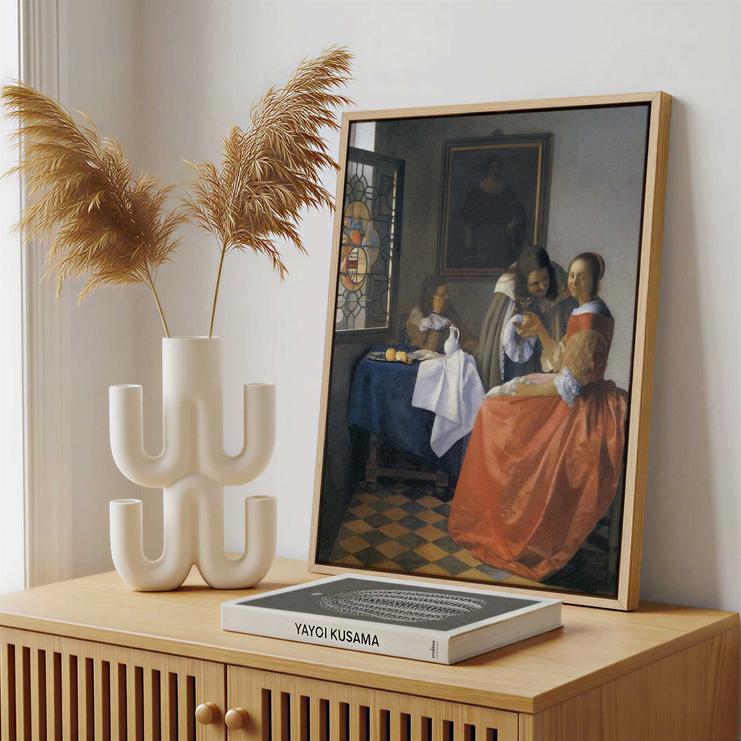 Framed Canvas - Framed canvas in a stylish interior setting