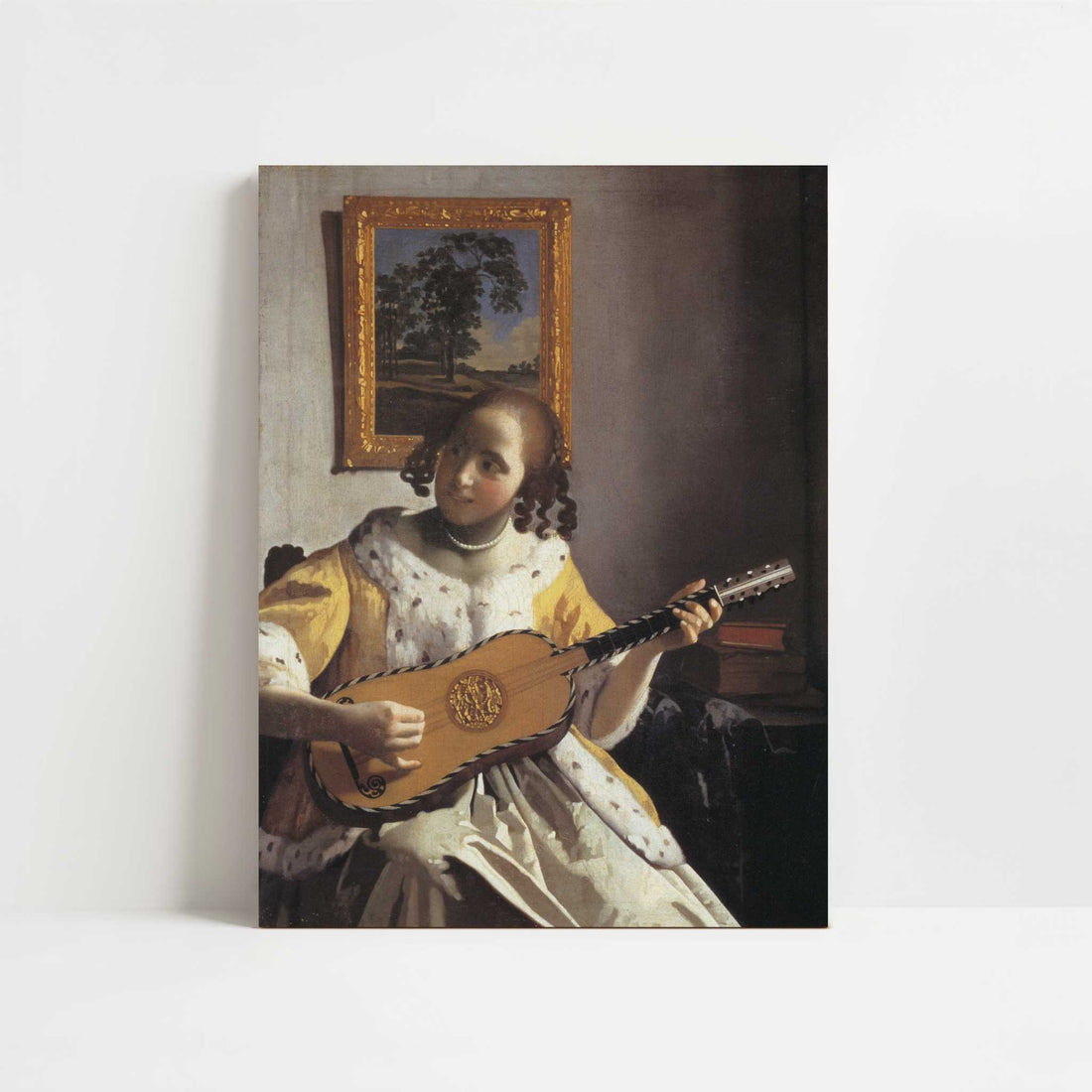 The Guitar Player (c.1670) by Johannes Vermeer – Art Print - Unframed art print