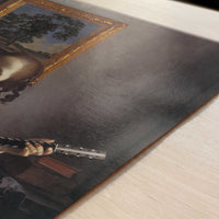 The Guitar Player (c.1670) by Johannes Vermeer – Art Print - Close-up detail of the art print