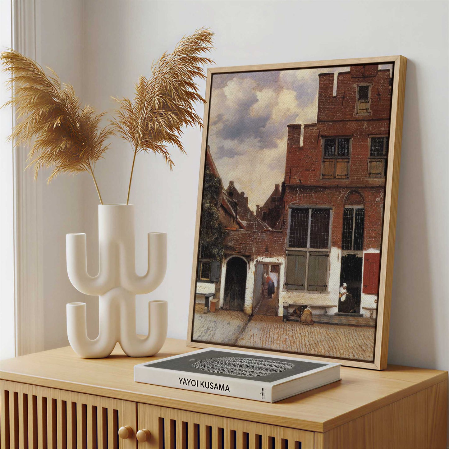 Framed Canvas - Framed canvas in a stylish interior setting