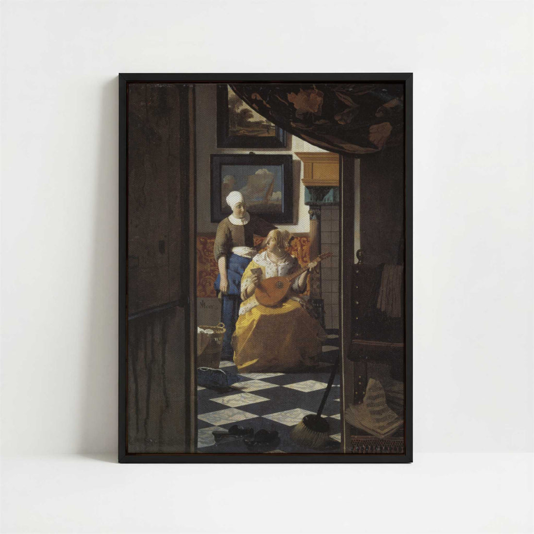 Framed Canvas - Framed canvas in black frame