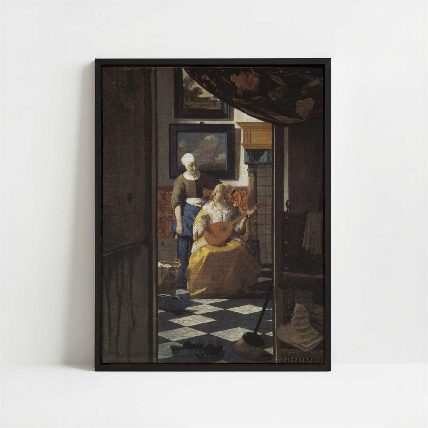 Framed Canvas - Framed canvas in black frame