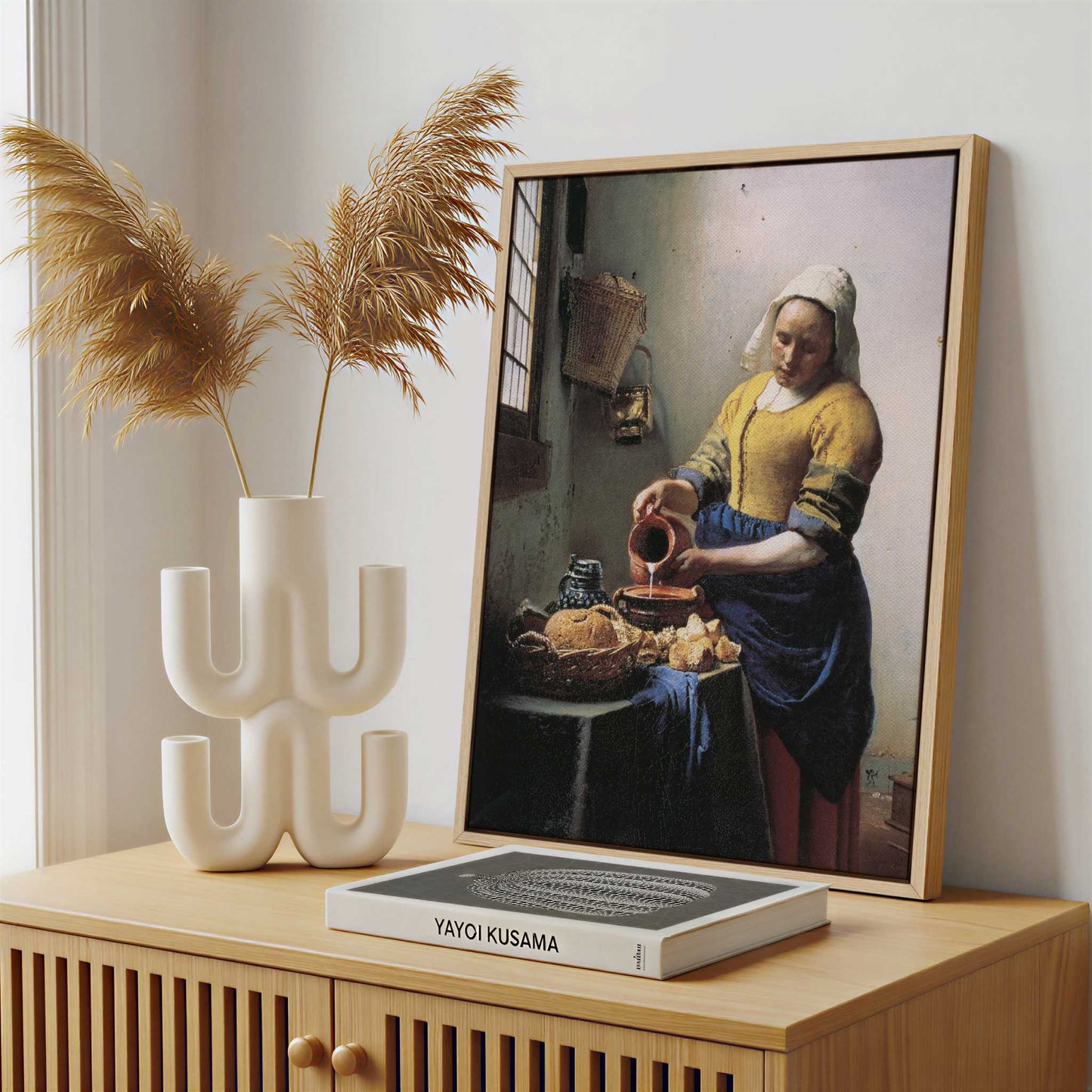Framed Canvas - Framed canvas in a stylish interior setting
