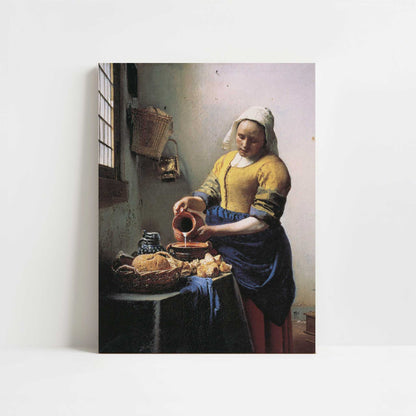 The Milkmaid (1658–60) by Johannes Vermeer – Art Print - Unframed art print