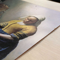 The Milkmaid (1658–60) by Johannes Vermeer – Art Print - Close-up detail of the art print