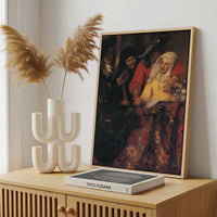 Framed Canvas - Framed canvas in a stylish interior setting
