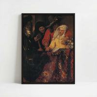 Framed Canvas - Framed canvas in black frame