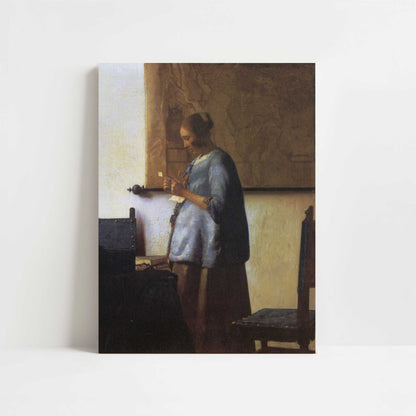 The Reader (1663–64) by Johannes Vermeer – Art Print - Unframed art print