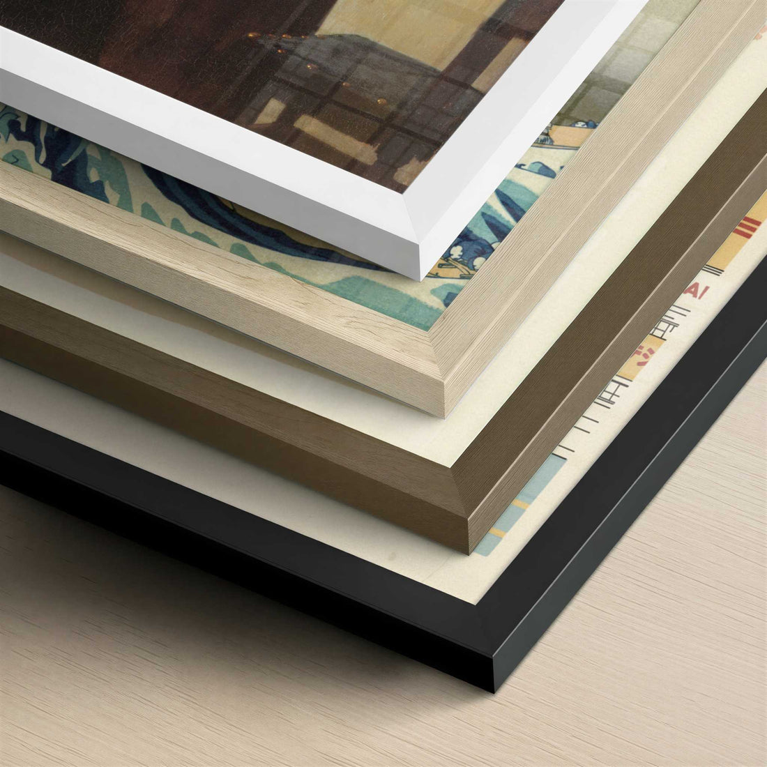 The Reader (1663–64) by Johannes Vermeer – Art Print - Close-up detail of the different frames